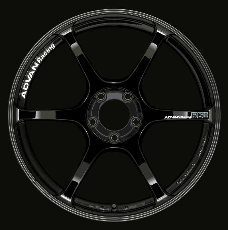 Advan RGIII 19x10.5 +25 5-114.3 Racing Gloss Black Wheel - YAR9L25EB
