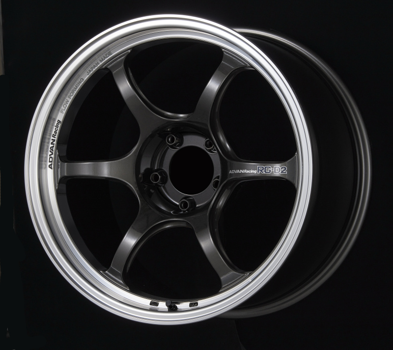 Advan RG-D2 15x8.0 +28 4-100 Machining & Black Gunmetallic Wheel - YAT5G28AMBG