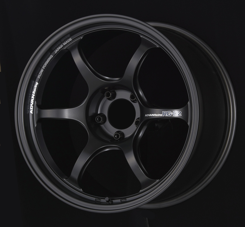 Advan RG-D2 15x7.5 +40 4-100 Semi Gloss Black Wheel - YAT5F40ASB