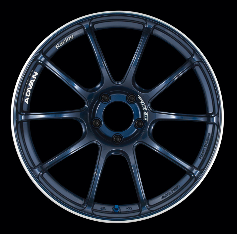 Advan RZII 17x7.0 +42 4-100 Racing Indigo Blue Wheel - YAZ7E42AE