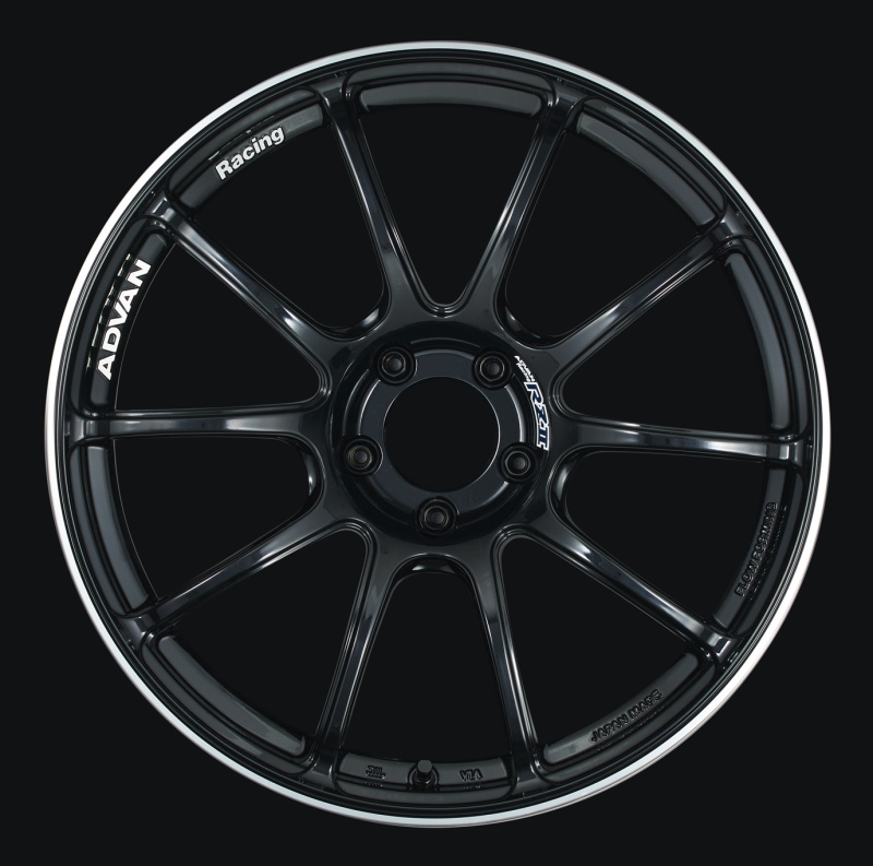 Advan RZII 17x8.0 +37 5-114.3 Racing Gloss Black Wheel - YAZ7G37EB