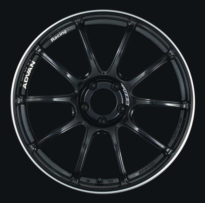 Advan RZII 17x9.0 +35 5-114.3 Racing Gloss Black Wheel - YAZ7I35EB