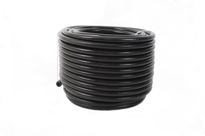 Aeromotive PTFE SS Braided Fuel Hose - Black Jacketed - AN-06 x 16ft - 15335