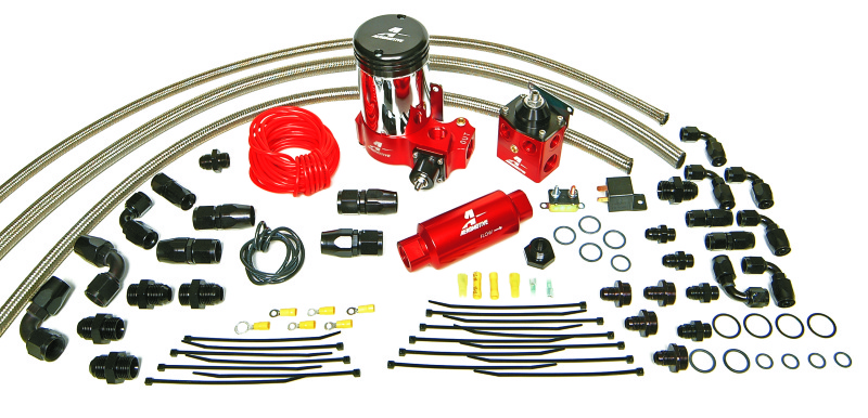 Aeromotive A2000 Complete Drag Race Fuel System for Dual Carbs - 17204
