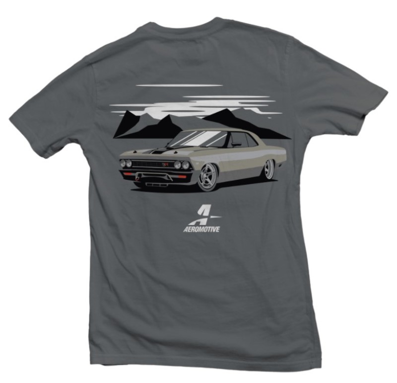 Aeromotive Muscle Car Logo Grey T-Shirt - XX-Large - 91148