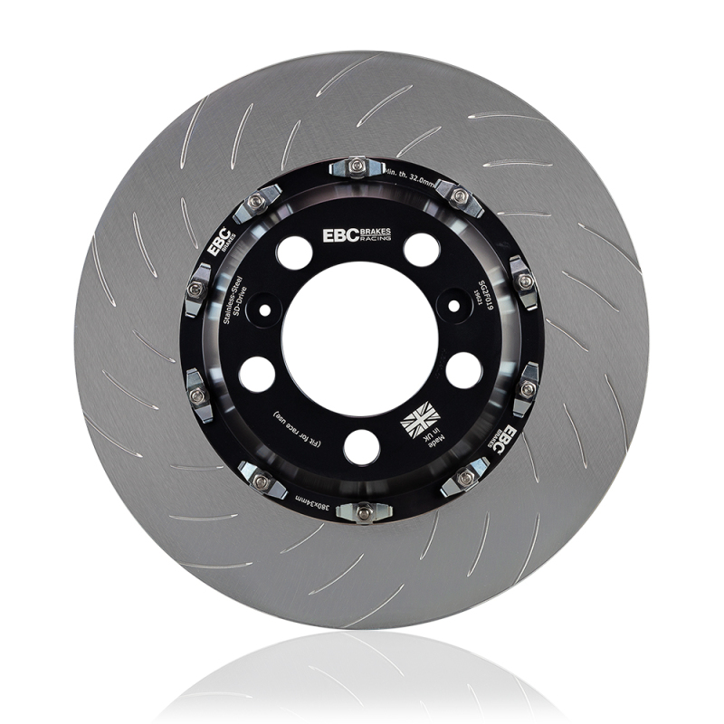 EBC Racing 2016+ Ford Focus RS (MK3) 2 Piece Floating Conversion SG Racing Front Rotors - SG2FC2030SF