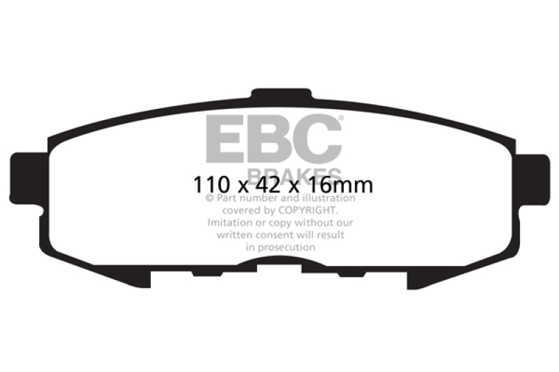 EBC 04-06 Mazda MPV 3.0 Ultimax2 Rear Brake Pads - UD1073