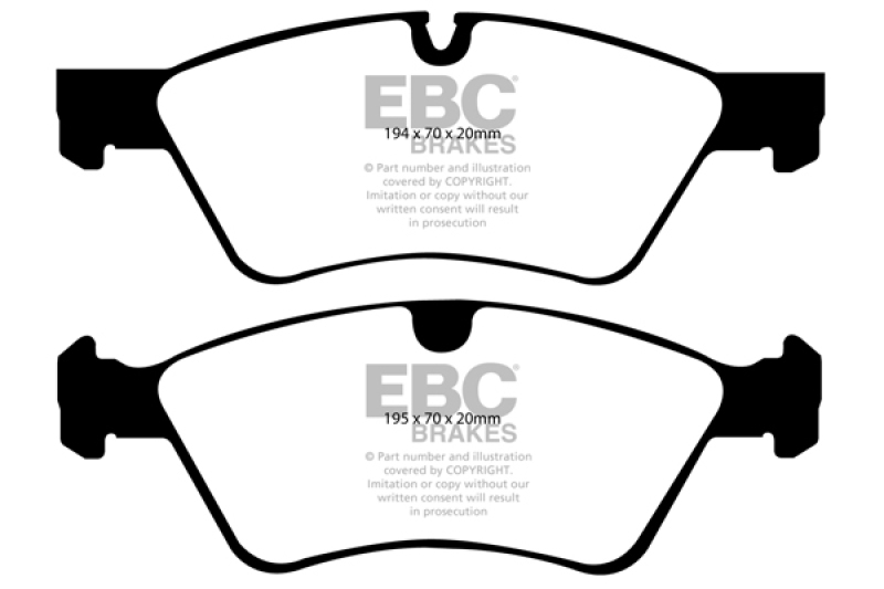 EBC 06 Mercedes-Benz E500 5.0 4-Matic Ultimax2 Front Brake Pads - UD1123