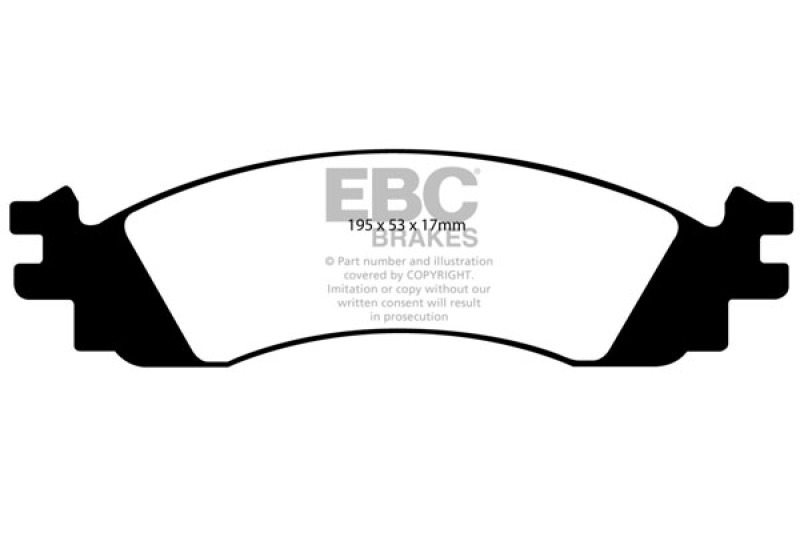 EBC 06-10 Ford Explorer 4.0 2WD Ultimax2 Front Brake Pads - UD1158