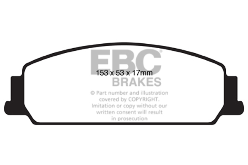 EBC 08-10 Pontiac G8 3.6 Ultimax2 Front Brake Pads - UD1351