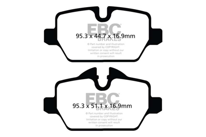 EBC 10+ Mini Countryman 1.6 Cooper Ultimax2 Rear Brake Pads - UD1554