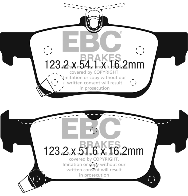 EBC 2016+ Buick Envision 2.0L Turbo Ultimax2 Rear Brake Pads - UD1923