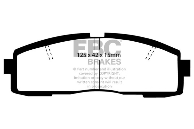 EBC 86-92 Toyota Supra 2.8 Ultimax2 Rear Brake Pads - UD337