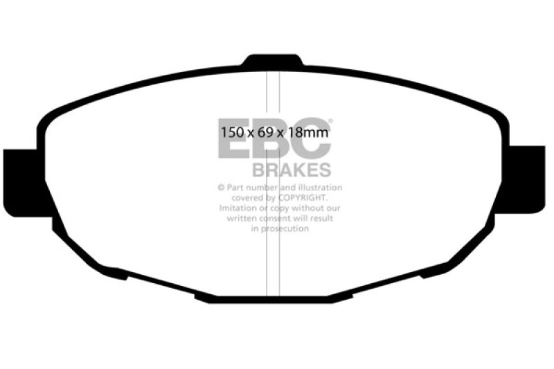 EBC 99-01 Lexus SC300 3.0 Ultimax2 Front Brake Pads - UD571