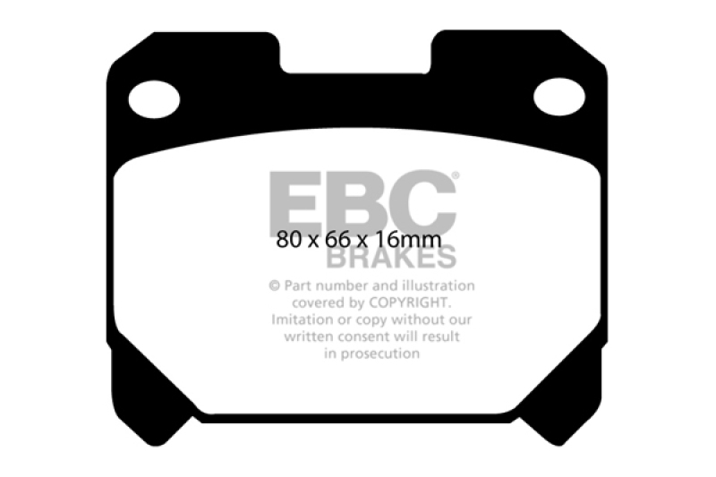 EBC 93-98 Toyota Supra 3.0 Twin Turbo Ultimax2 Rear Brake Pads - UD630