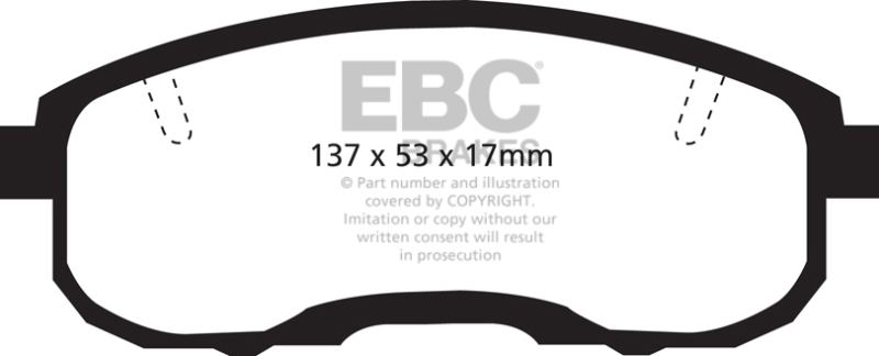 EBC 95-99 Infiniti I30 3.0 Ultimax2 Front Brake Pads - UD653