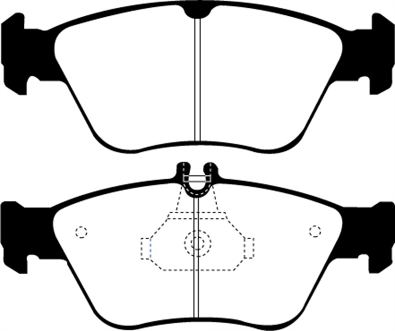 EBC 99-01 Mercedes-Benz C230 (W202) 2.3 Ultimax2 Front Brake Pads - UD710