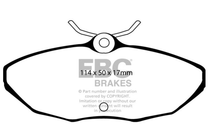 EBC 01-05 Ford Thunderbird 3.9 Ultimax2 Rear Brake Pads - UD806