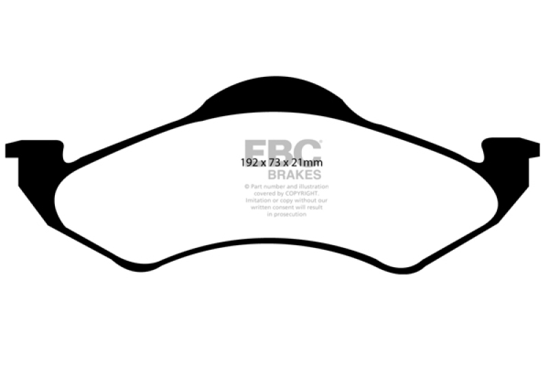 EBC 00-02 Dodge Dakota 2WD 2.5 Ultimax2 Front Brake Pads - UD820