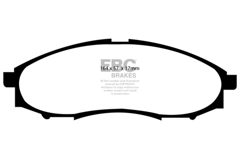 EBC 03-04 Nissan Frontier 3.3 2WD Ultimax2 Front Brake Pads - UD830