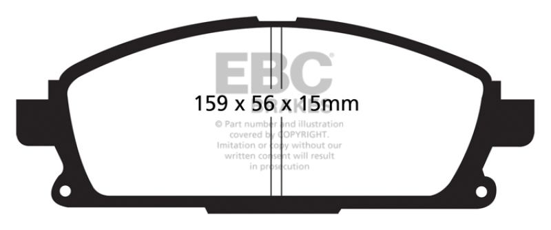EBC 01 Infiniti Q45 4.1 Ultimax2 Front Brake Pads - UD855