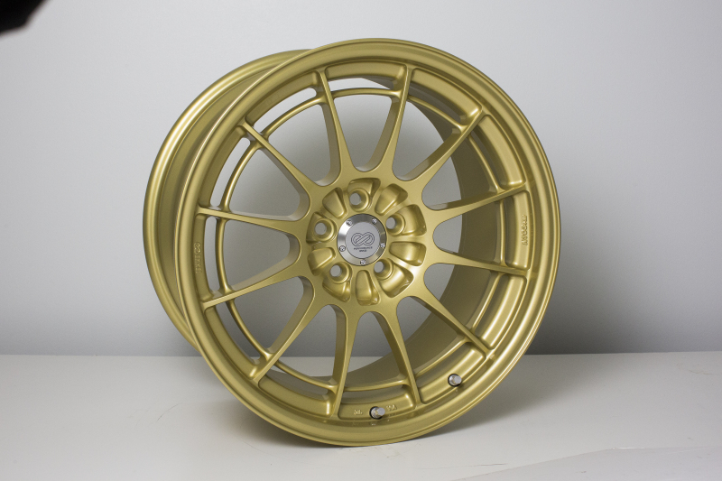 Enkei NT03+M 18x9.5 5x100 40mm Offset Gold Wheel (MOQ 40 / Special Order) - 3658958040GG