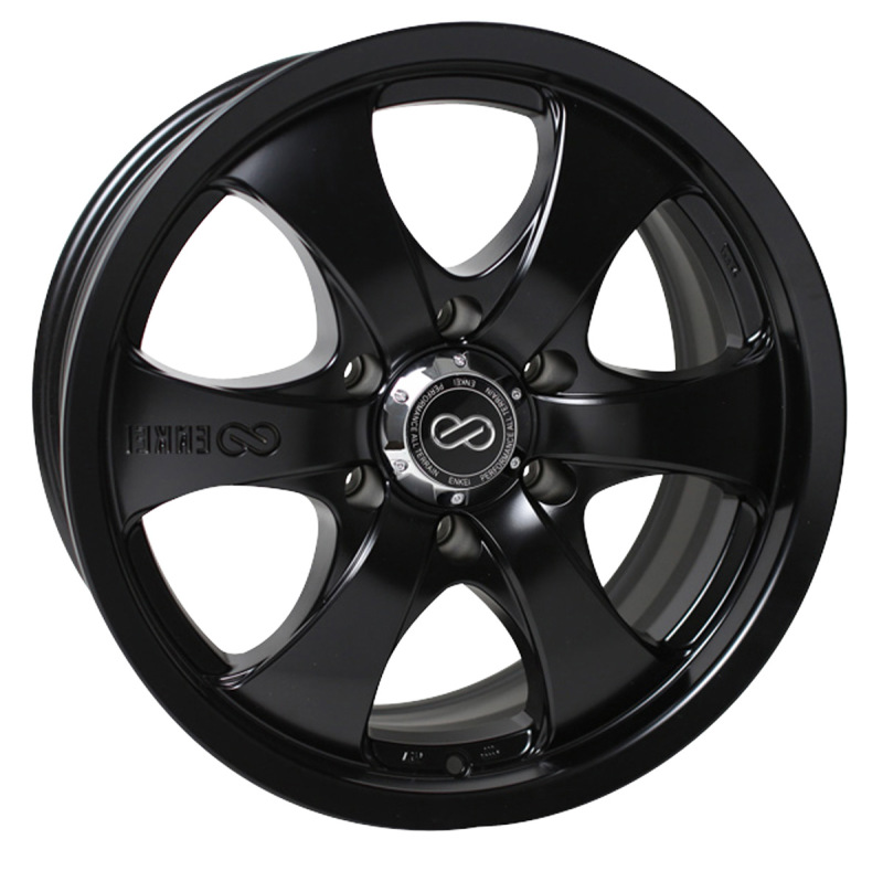 Enkei M6 Universal Truck&SUV 18x8.5 20mm Offset 6x114.3 Bolt Pattern 66.1mm Bore Black Wheel - 482-885-6820BK