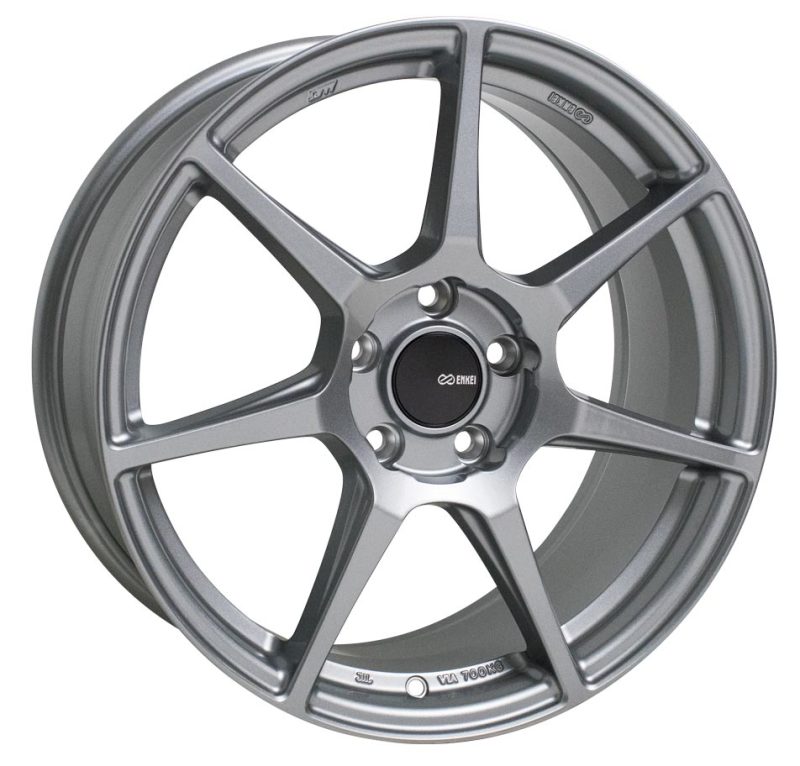 Enkei TFR 17x8 5x114.3 35mm Offset 72.6 Bore Diameter Storm Gray Wheel - 516-780-6535GR