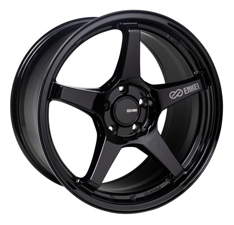 Enkei TS-5 18x8 5x112 45mm Offset 72.6mm Bore Gloss Black - 521-880-4445BK