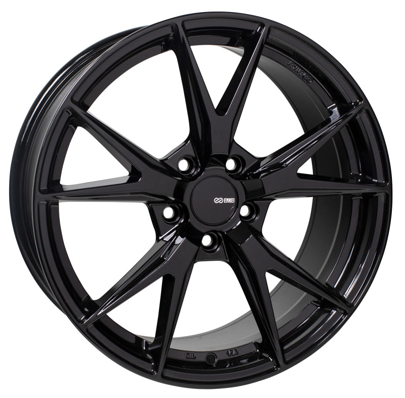 Enkei Phoenix 17x7.5 45mm Offset 5x100 72.6mm Bore Gloss Black Wheel - 523-775-8045BK