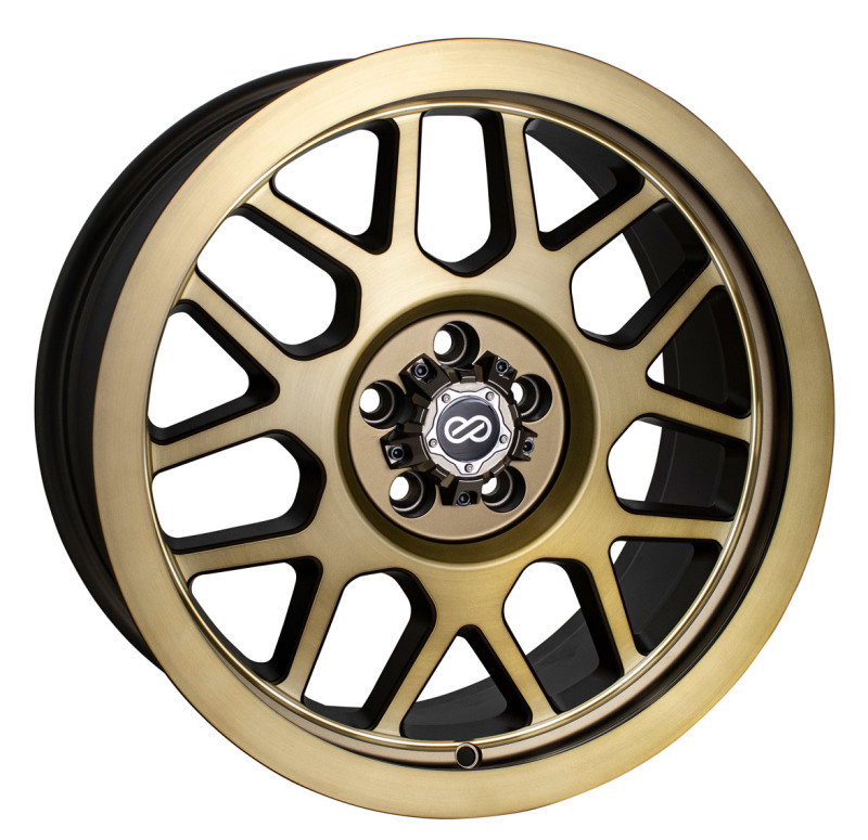 Enkei Matrix 17x9 6x139.7 10mm Offset 108mm Bore Brushed Gold Wheel - 526-790-8410BG