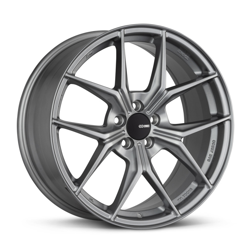 Enkei TSR-X 18x8 35mm Offset 5x114.3 BP 72.6mm Bore Storm Gray Wheel - 529-880-6535GR