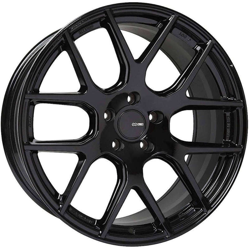 Enkei XM-6 17x7.5 5x100 45mm Offset 72.6mm Bore Gloss Black Wheel - 531-775-8045BK