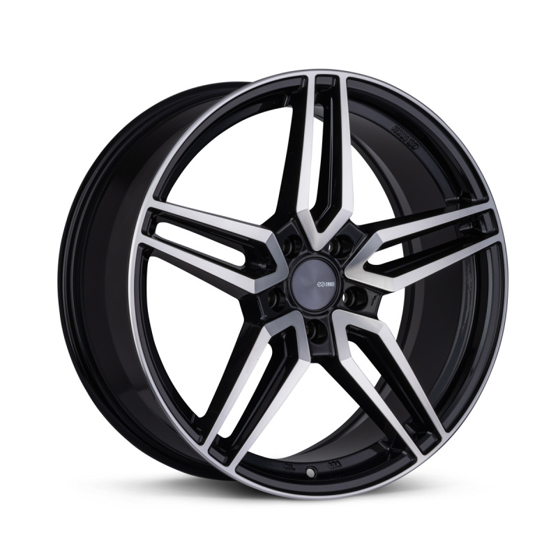 Enkei Victory 19x8 5x114.3 45mm Offset 72.6mm Bore Black Machined Wheel - 532-980-6545BKM