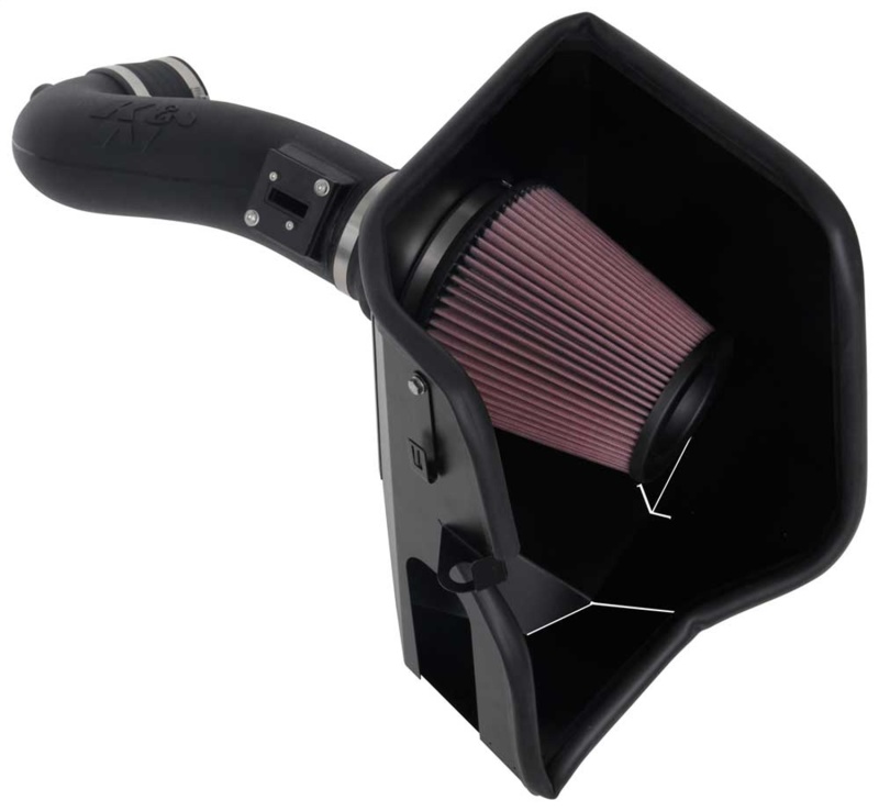 K&N 2019+ Chevrolet 1500 5.3L / 6.2L V8 F/I Aircharger Performance Intake System - 63-3110