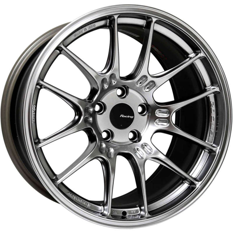 Enkei GTC02 18x10 5x112 35mm Offset 66.5mm Bore Hyper Silver Wheel - 534-810-4435HS