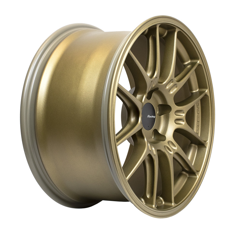 Enkei GTC02 18x9 5x112 25mm Offset 66.5mm Bore Titanium Gold Wheel - 534-890-4425GG