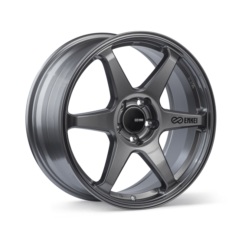 Enkei T6R 18x9.5 38mm Offset 5x114.3 Bolt Pattern 72.6 Bore Matte Gunmetal Wheel - 539-895-6538GM