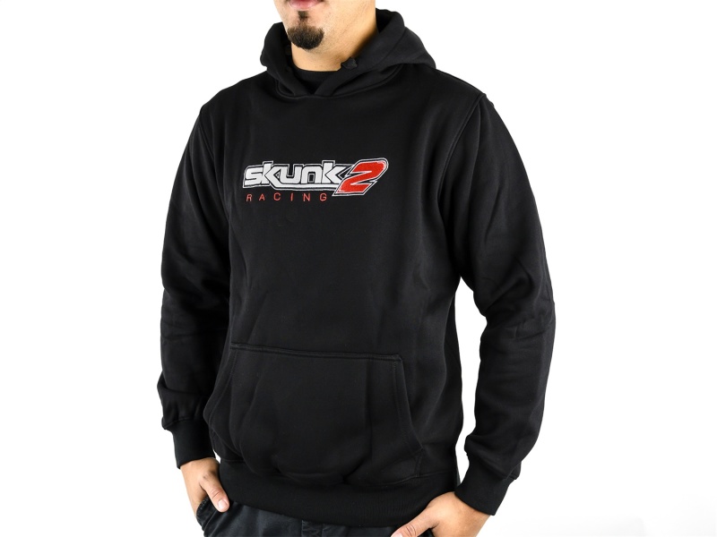 Skunk2 Embroidered Logo Hooded Sweatshirt - M (Black) - 734-99-0385