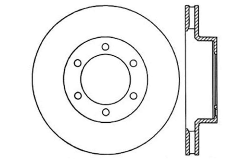 StopTech 05-09 Toyota Tacoma/03-09 4 Runner Drilled Left Front Rotor - 128.44129L