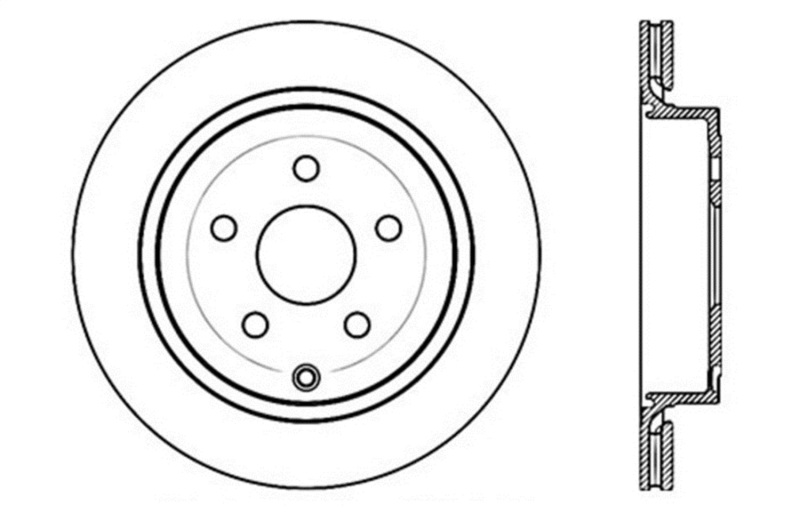 StopTech Drilled Sport Brake Rotor - 128.62113L
