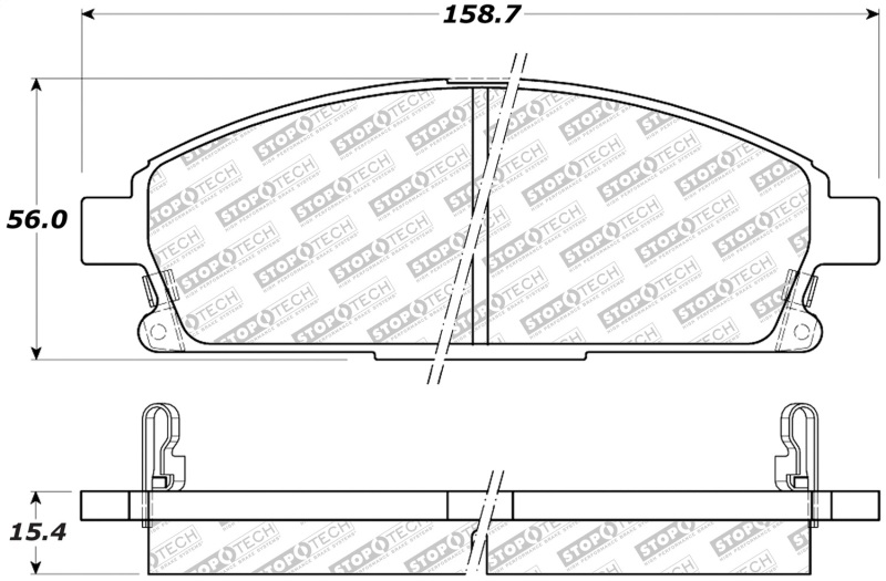 StopTech Street Select Brake Pads - Rear - 305.06910