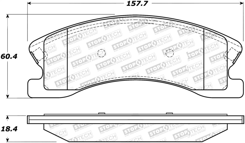 StopTech Street Select Brake Pads - 305.09450