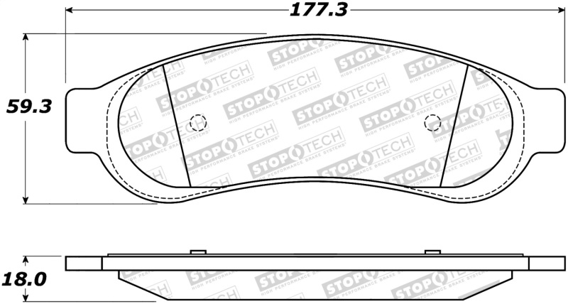 StopTech Street Select Brake Pads - 305.10670