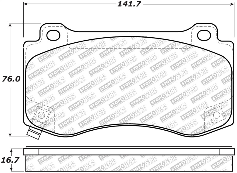 StopTech Street Select Brake Pads - Rear - 305.11490