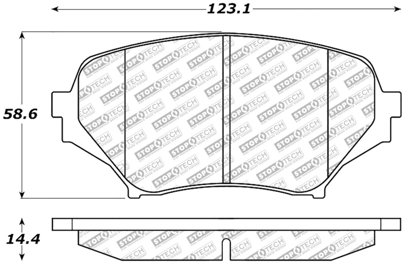 StopTech 06-15 Mazda Miata MX-5 Street Select Front Brake Pads - 305.11790