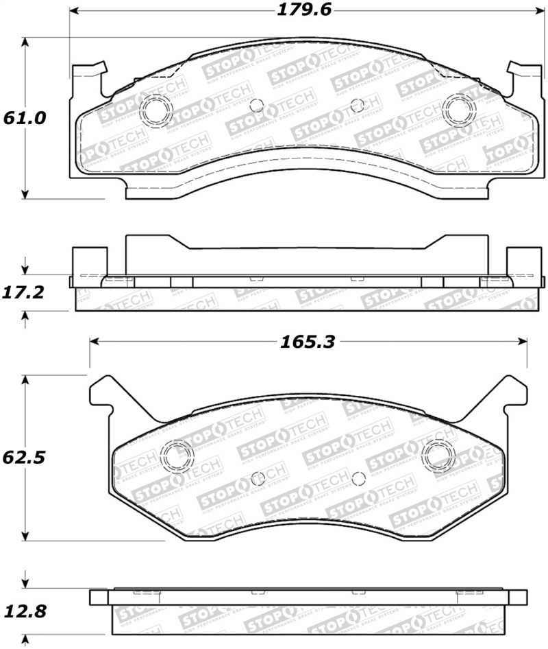 StopTech Street Brake Pads - 308.01230