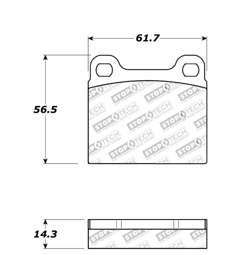 StopTech Street Touring 98-04 Volvo C70/98-00 V70 Rear Brake Pads - 308.00310