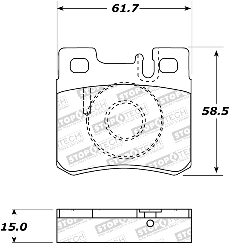 StopTech Street Brake Pads - 308.04950