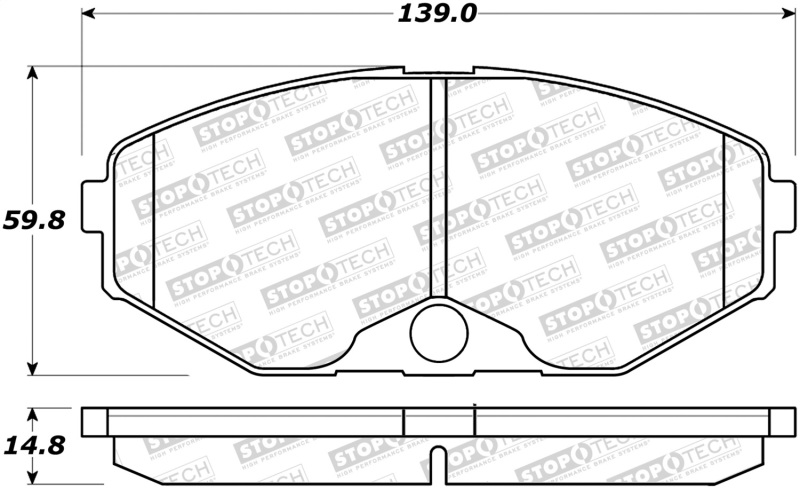 StopTech Street Brake Pads - 308.04860